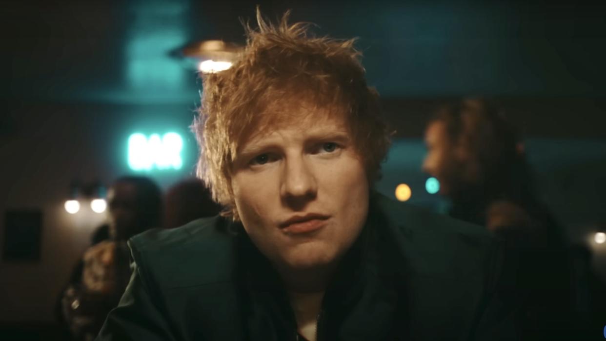  ed sheeran in his eyes closed music video 