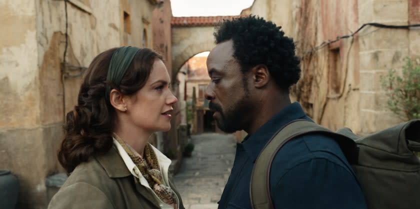 Ruth Wilson, left, and Ariyon Bakare in "His Dark Materials."