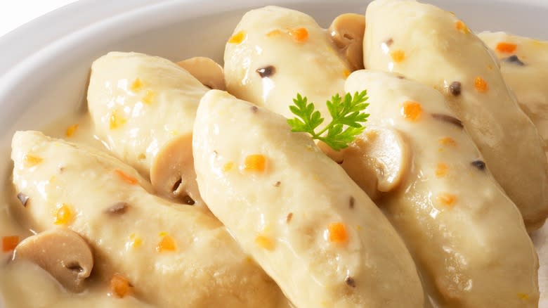 dumplings in sauce
