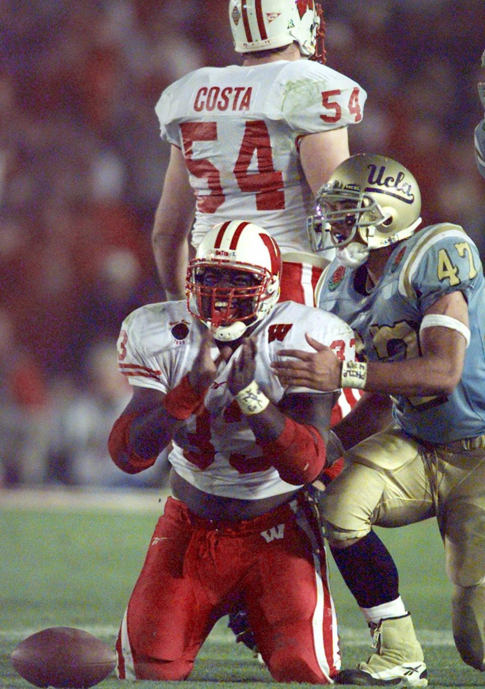 Ron Dayne rushed for four touchdowns and 246 yards against UCLA in the Jan. 1 1999 Rose Bowl.