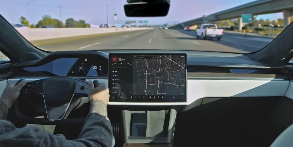 tesla autopilot video still