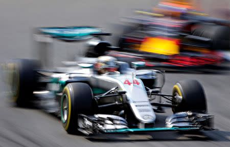 Formula One - F1 - Italian Grand Prix 2016 - Monza, Italy - 02/9/16 - Mercedes' Lewis Hamilton of Britain during the first free practice. REUTERS/Max Rossi