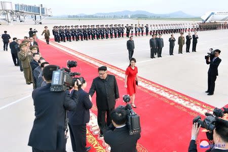 North Korean leader Kim Jong Un is seen during his visit in Beijing, China, in this undated photo released June 20, 2018 by North Korea's Korean Central News Agency. KCNA via REUTERS