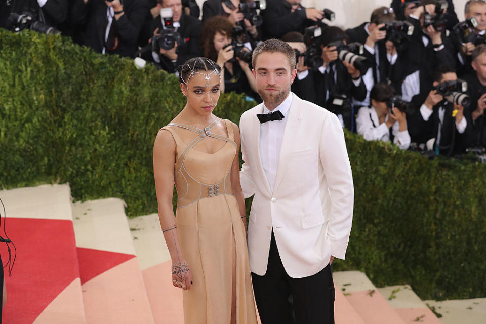 Twigs and Robert at the Met Gala