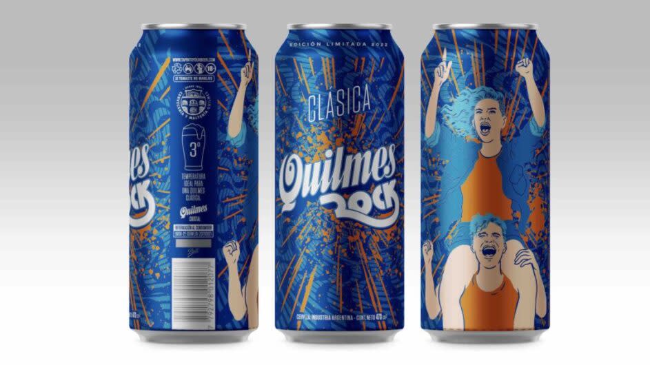 Latas de edición limitada del Quilmes Rock 2022