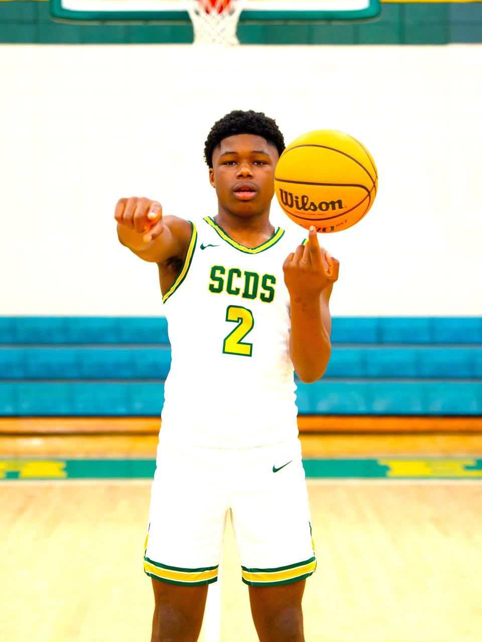 Rudy Anderson of the Savannah Country Day basketball team.