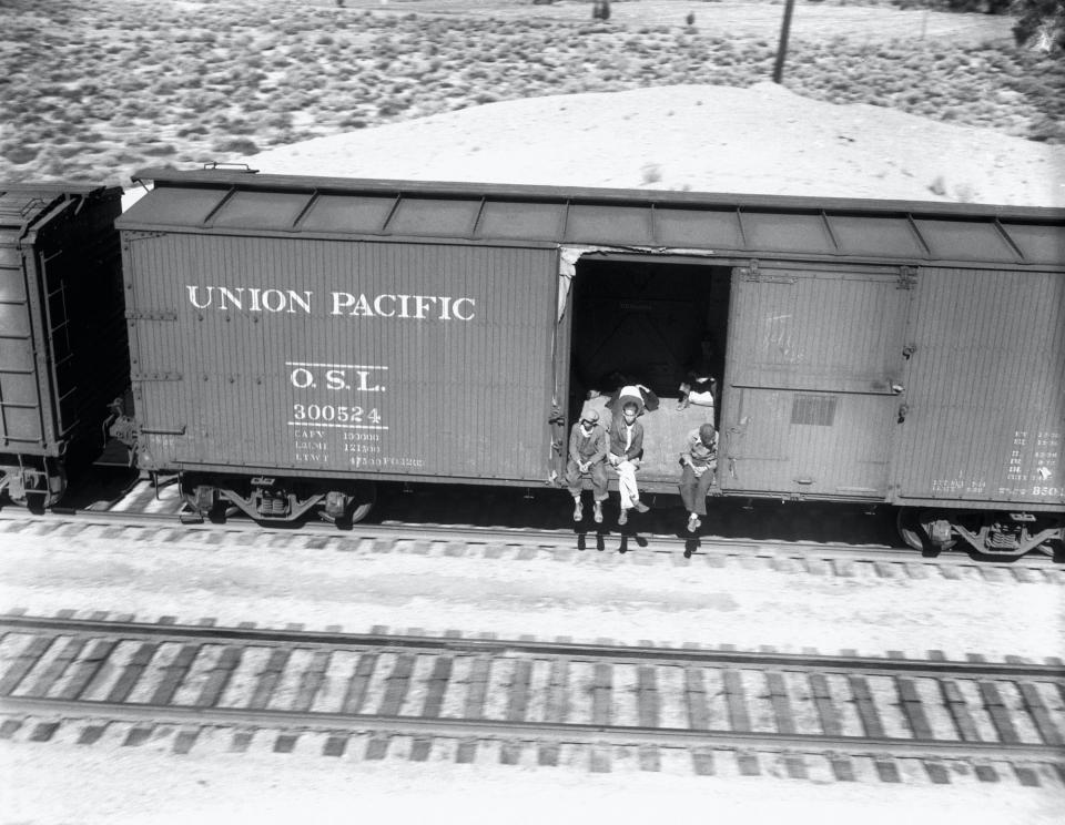 Great Depression boxcar