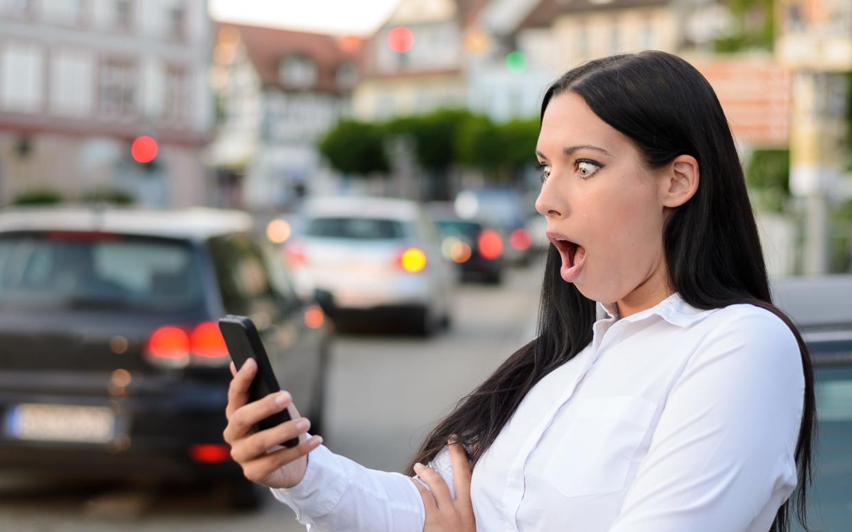 'While travelling on a train, she became the unwitting recipient of an AirDropped penis picture' - Copyright: Michael Heim