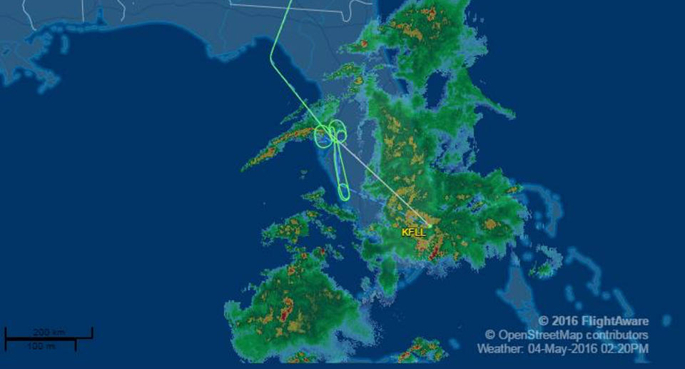 A Jet Blue aircraft apparently left their own x-rated message between Boston and Fort Lauderdale. Source: Bryan Ward/Facebook