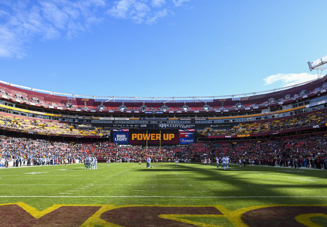 Washington will go by "Washington Football Team" this fall. (Photo by Mark Goldman/Icon Sportswire via Getty Images)