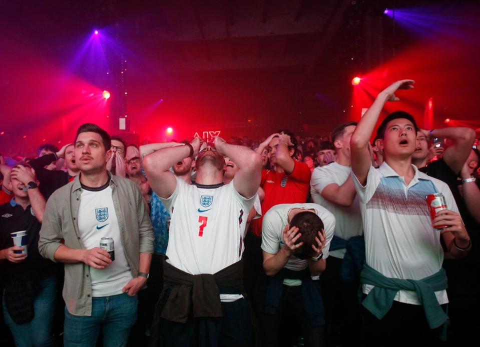 Fans watch England v United States at Depot Mayfield, Manchester (Action Images via Reuters)