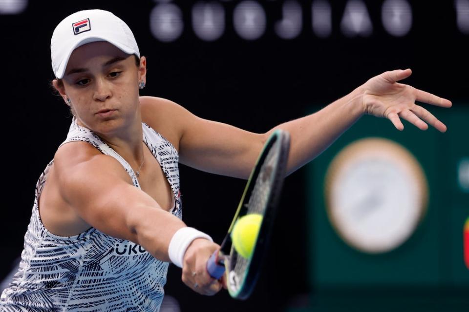 Ashleigh Barty moved smoothly through to the quarter-finals (Hamish Blair/AP) (AP)