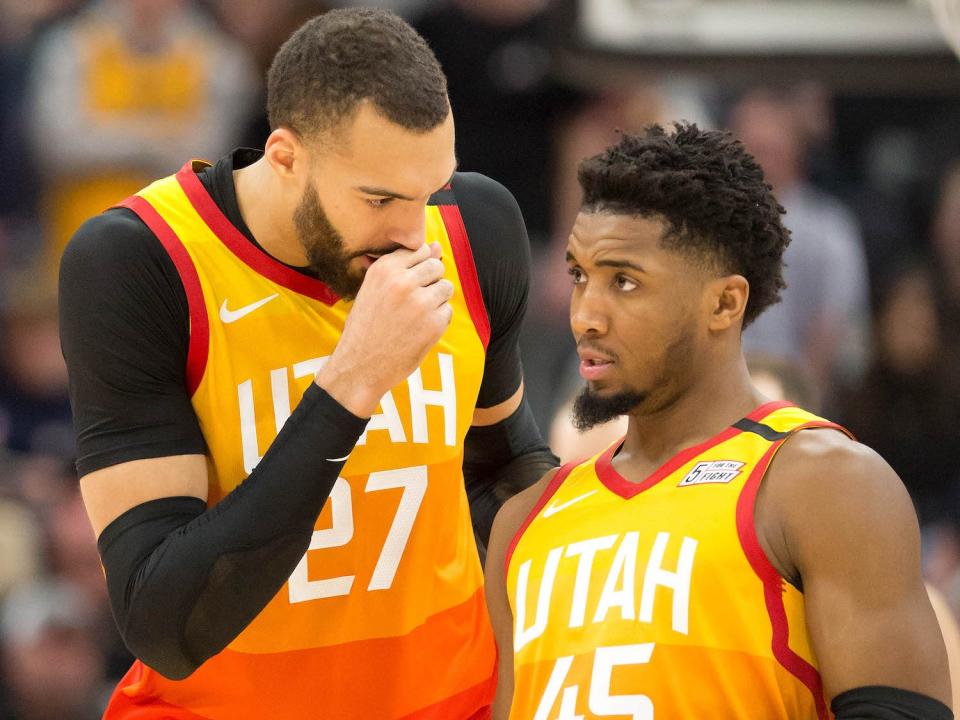 donovan mitchell rudy gobert coronavirus.JPG