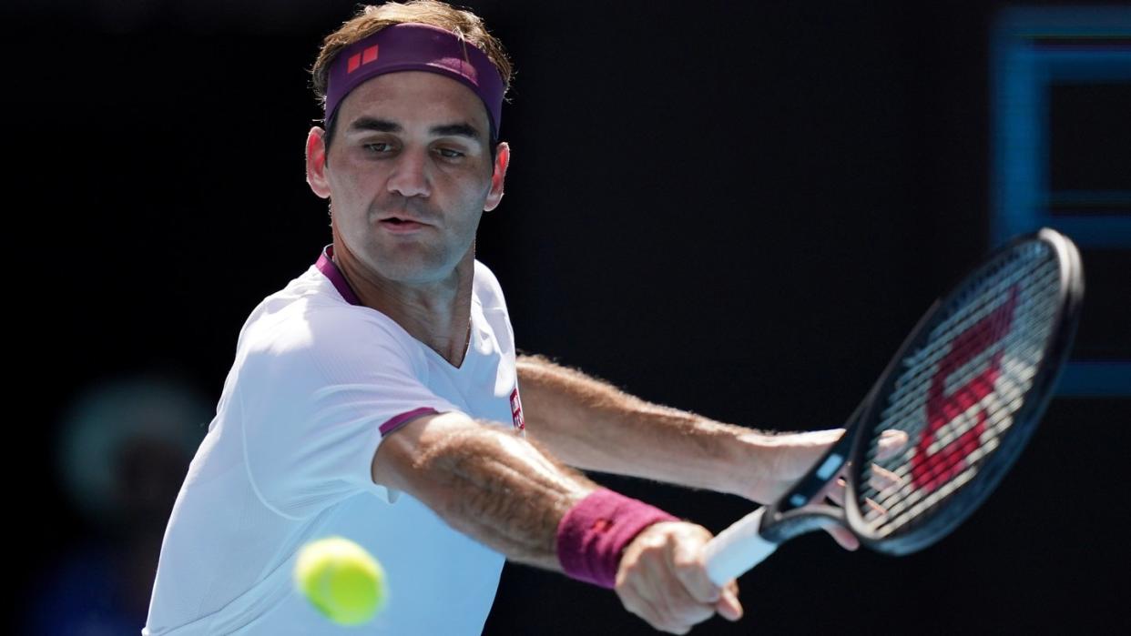 Roger Federer bei den Australian Open 2020.