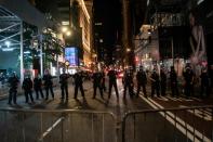 Protesters rally against the death in Minneapolis police custody of George Floyd, in New York