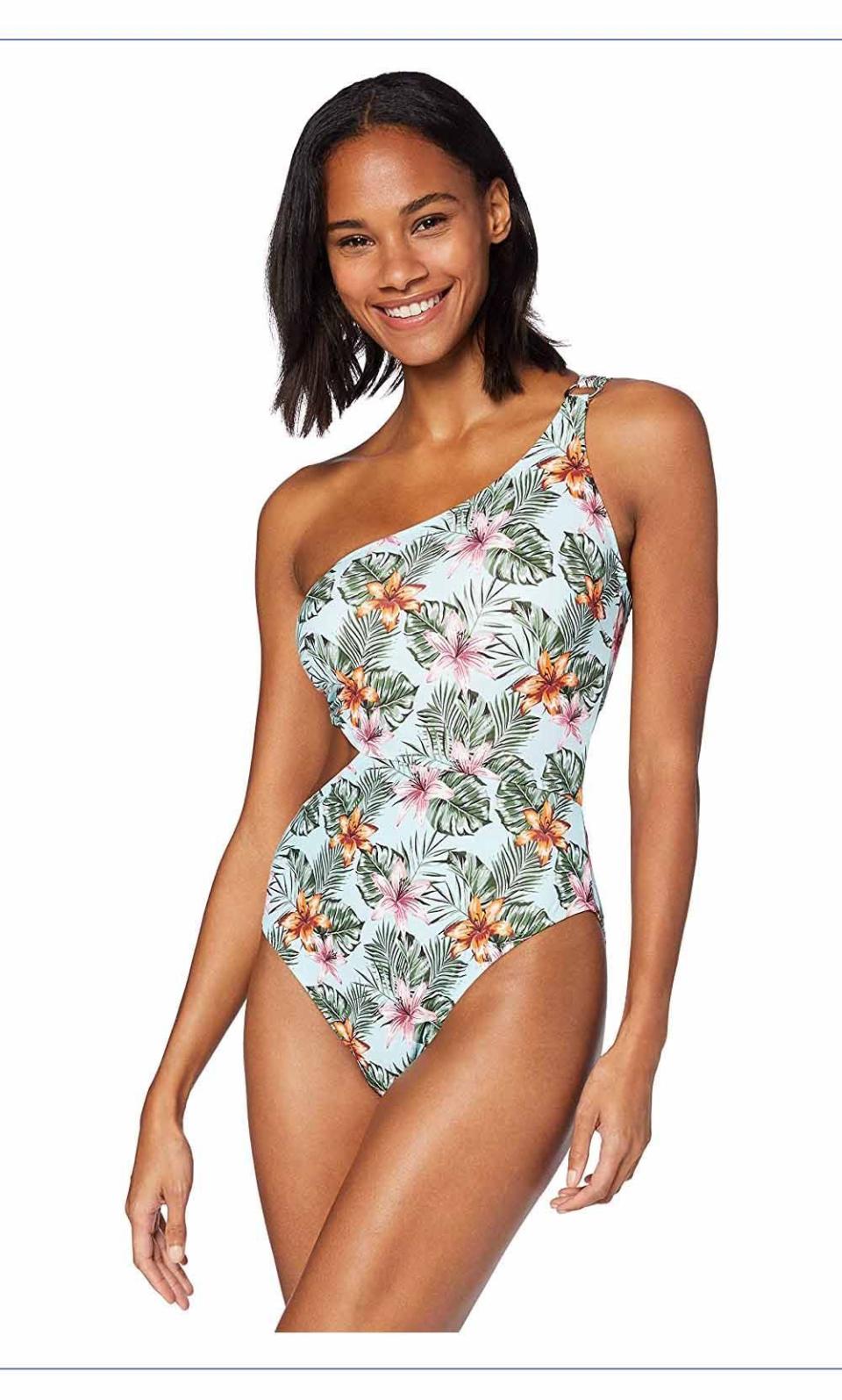 Women's Cut Out One-Shoulder High Leg Swimsuit