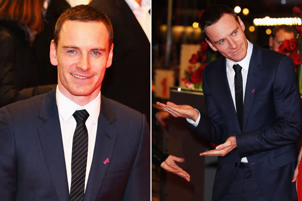 … sorgte Hollywood-Hottie Michael Fassbender. Na, bei dem Blick kann man ja nur dahinschmelzen. Aber die Herren sahen nicht nur unglaublich gut aus, sondern … (Bilder: Getty Images)