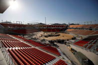 FILE PHOTO: The Olympic Plaza, the venue for the opening and closing ceremony of the PyeongChang 2018 Winter Olympic Games, is seen in Pyeongchang, South Korea, October 30, 2017. REUTERS/Kim Hong-Ji/File Photo