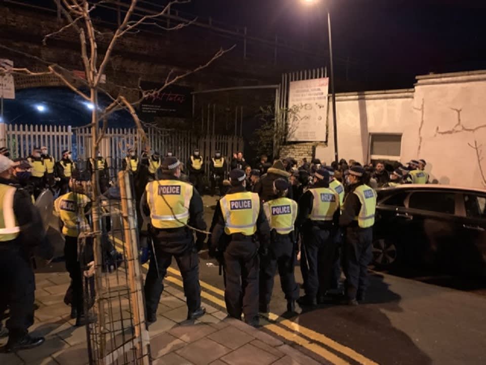 <p>The Metropolitan Police caught hundreds of people partying in a blatant breach of coronavirus rules on Saturday</p> (Metropolitan Police )