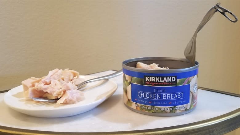 Kirkland SIgnature canned chicken 