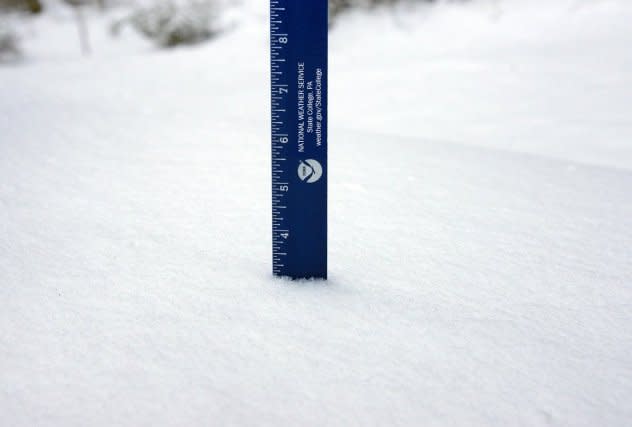 How to accurately measure snowfall