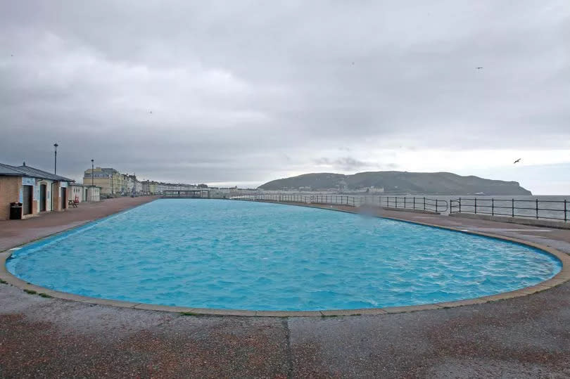 Craig y Don paddling pool on North Shore in Llandudno