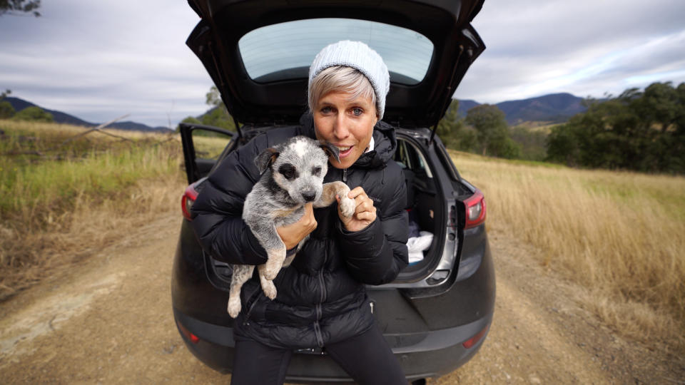 Tania said it's often with heartbreak that she has to say goodbye to the dog. Image: Supplied.