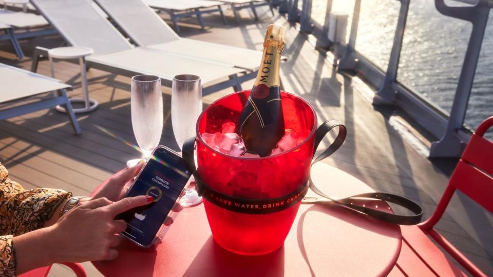 virgin voyages champagne