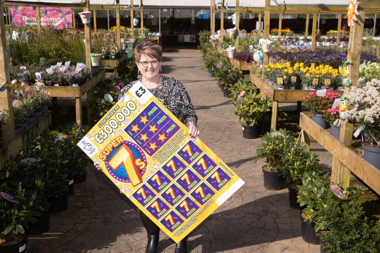 Caroline Walsh scooped £300,000 on a lottery scratchcard a year after her husband's death. (Steve Pope Fotowales/PA Real Life)