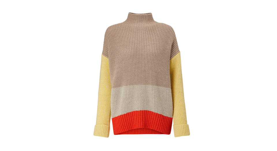 John Lewis & Partners Block Colour Turtle Neck Sweater, £89