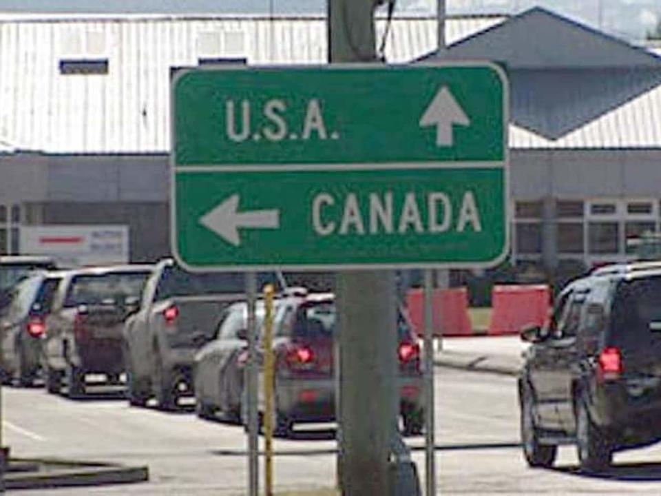 A B.C. woman said Canadian agents at the Pacific Highway border crossing were unaware of a new federal exemption introduced for people crossing the border to buy essential supplies. ( - image credit)