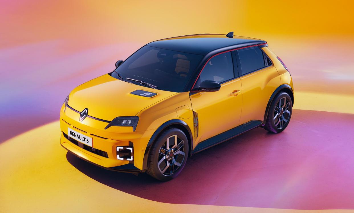 <span>The Renault 5 E-Tech, which will be available in the UK in early 2025.</span><span>Photograph: Renault</span>