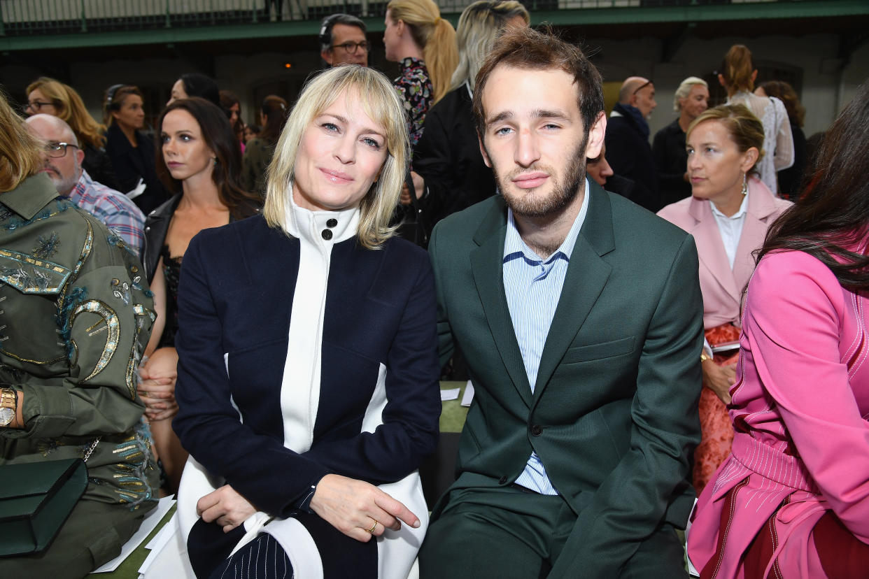 PARIS, FRANCE - OCTOBER 01:  Robin Wright and Hopper Jack Penn attend the Valentino show as part of the Paris Fashion Week Womenswear  Spring/Summer 2018 on October 1, 2017 in Paris, France.  (Photo by Pascal Le Segretain/Getty Images)