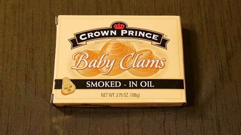 Crown Prince canned baby clams