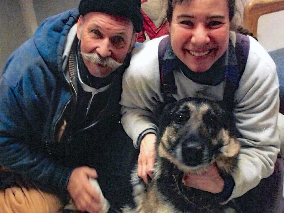 Ray and Dani Green with their German Shepherd, Jazzy. / Credit: Indiana Court of Appeals