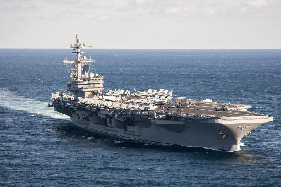 US aircraft carrier USS George Washington (USS George H.W. Bush via Getty Images)