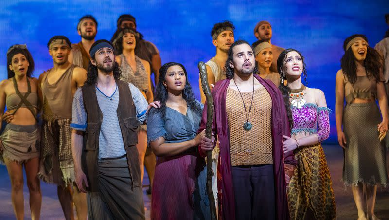 A scene from “The Prince Of Egypt” by Stephen Schwartz and Philip LaZebnik at Dominion Theatre.