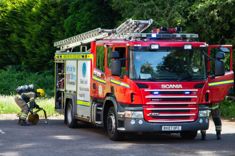 Warwickshire Fire and Rescue Service and  the technical rescue unit from West Midlands Fire Service were called into action