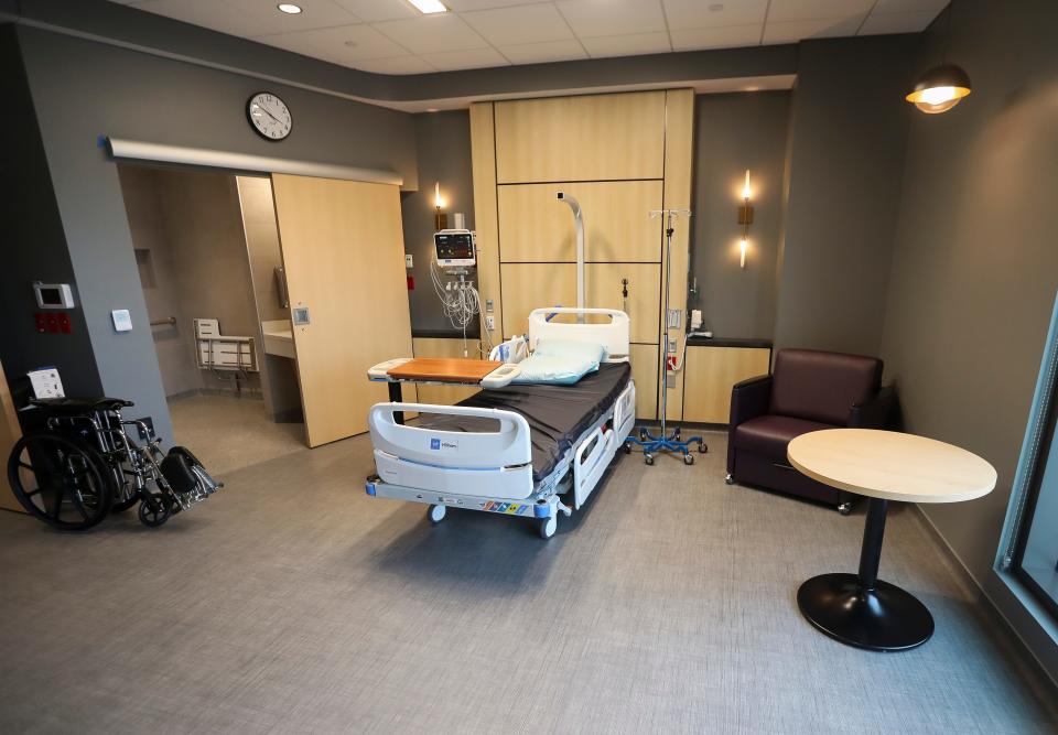 An extended stay patient recovery room at the Bellin Health Surgery and Specialty Center in Ashwaubenon.