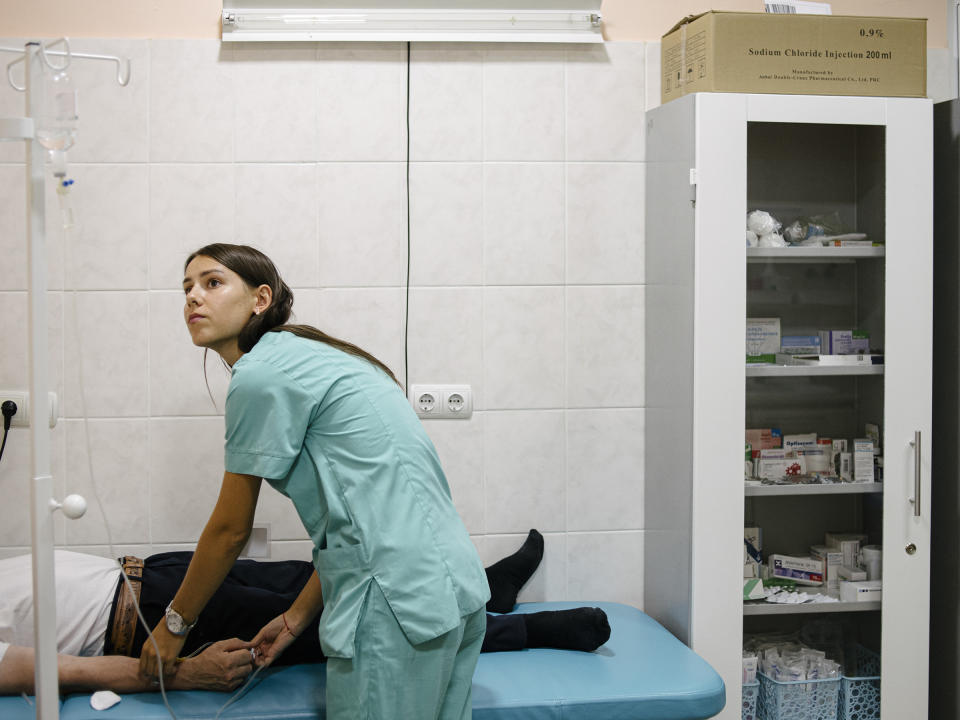 One of the crisis rooms at a rehab center in Chisinau, Moldova on Aug. 2, 2019. | Ramin Mazur for TIME