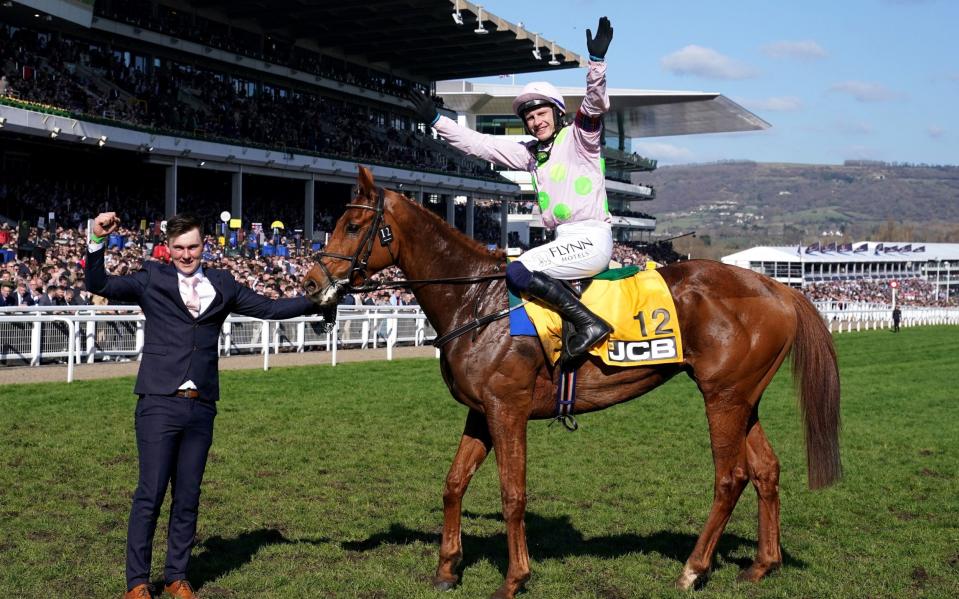 Townend celebrates on Vauban after winning the 2022 JCB Triumph Hurdle - Royal Ascot 2023: Race times, how to watch on TV and betting tips - PA/Tim Goode
