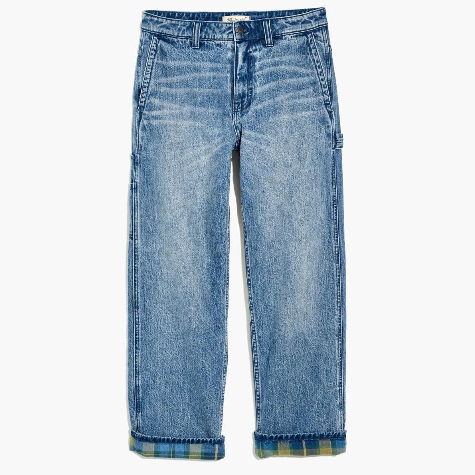 <p><a href="https://go.redirectingat.com?id=74968X1596630&url=https%3A%2F%2Fwww.madewell.com%2Fflannel-lined-carpenter-jeans-in-kenton-wash-99106838738.html&sref=https%3A%2F%2Fwww.menshealth.com%2Fstyle%2Fg41904840%2Fbest-flannel-lined-jeans%2F" rel="nofollow noopener" target="_blank" data-ylk="slk:Shop Now;elm:context_link;itc:0;sec:content-canvas" class="link ">Shop Now</a></p><p>Flannel-Lined Carpenter Jeans in Kenton Wash</p><p>madewell.com</p><p>$89.99</p>