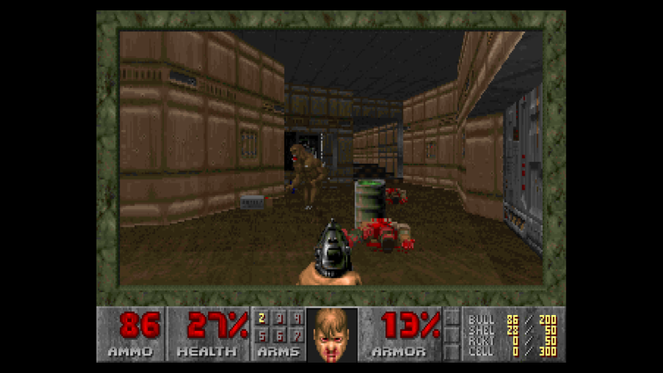 Best video games of the 90s; a first person shooter game from the 90s, Doom