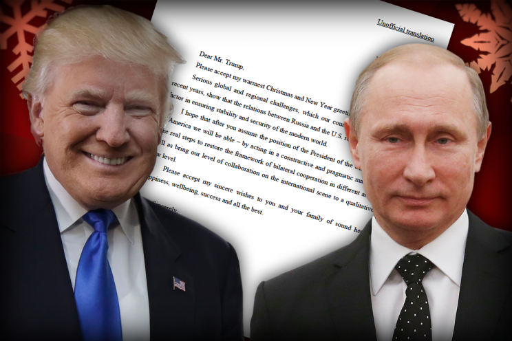 President-elect Donald J. Trump released the following statement in response to a letter from Russian President Vladimir Putin. (Photos: AP/Office of President-Elect Donald J. Trump)