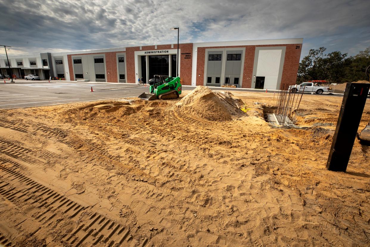 The $55 million renovation of Southwest Middle School in Lakeland is scheduled to be completed this spring.