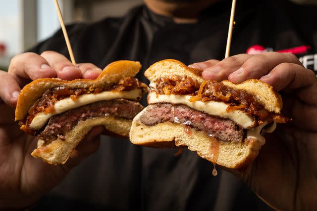 <p>World Red Eye</p> Burger Bash during SOBEWFF