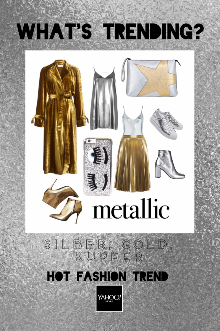 Metallic-Farben Trend 2017 (Bild: Jill Asemota via Polyvore)