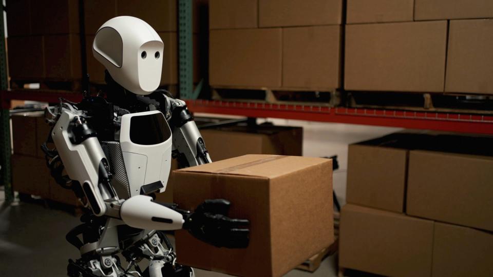 Apptronik CEO Jeff Cardenas said humanoid robotics, like his company's Apollo robot, will become able to take on tasks on places like the moon and Mars.