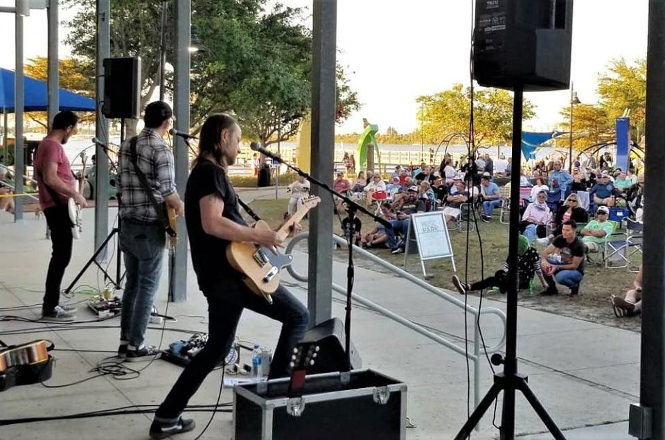 Bradenton-based Americana band Have Gun, Will Travel is seen here performing at the free Music in the Park concert series at Bradenton Riverwalk that concludes Friday.