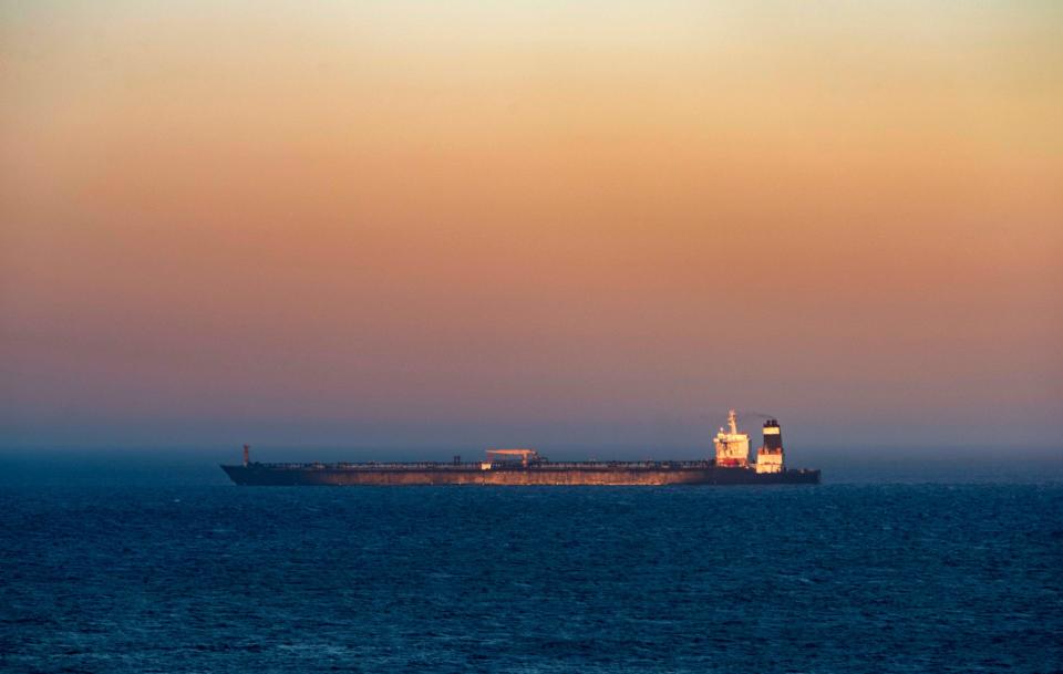 The tanker was today heading through the Mediterranean (Marcos Moreno/AP)